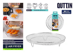 QUTTIN 20 cm-es egymásra rakható kerek airfryer rács