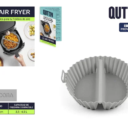 QUTTIN airfryer szilikon kör alakú alátét szeparátorral, 20 cm