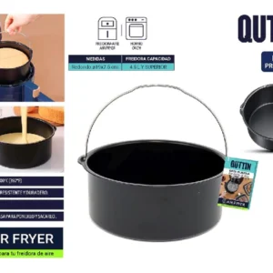 Air Fryer sütőforma Quttin – 19 cm, fogantyúval