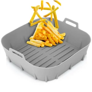 Air Fryer szilikon betét – szürke, 22 cm (Vilde)