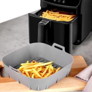 Air Fryer szilikon betét – szürke, 22 cm (Vilde)