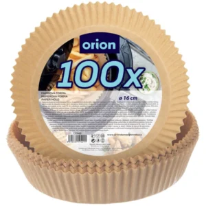 Air Fryer papírbetét – kerek, 16 cm, 100 db (Orion)