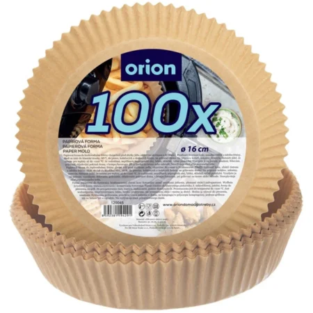 ORION airfryer papírbetét – kerek, 16 cm, 100 db
