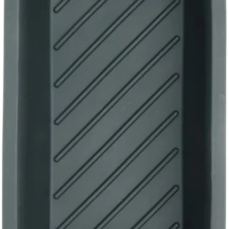Lékué Air Fryer sütőkosár 5L+ Air Fryer forrólevegős sütőbe, 20×8.5x11cm, élelmiszeripari szilikon, sötétszürke test, zöld fogantyú